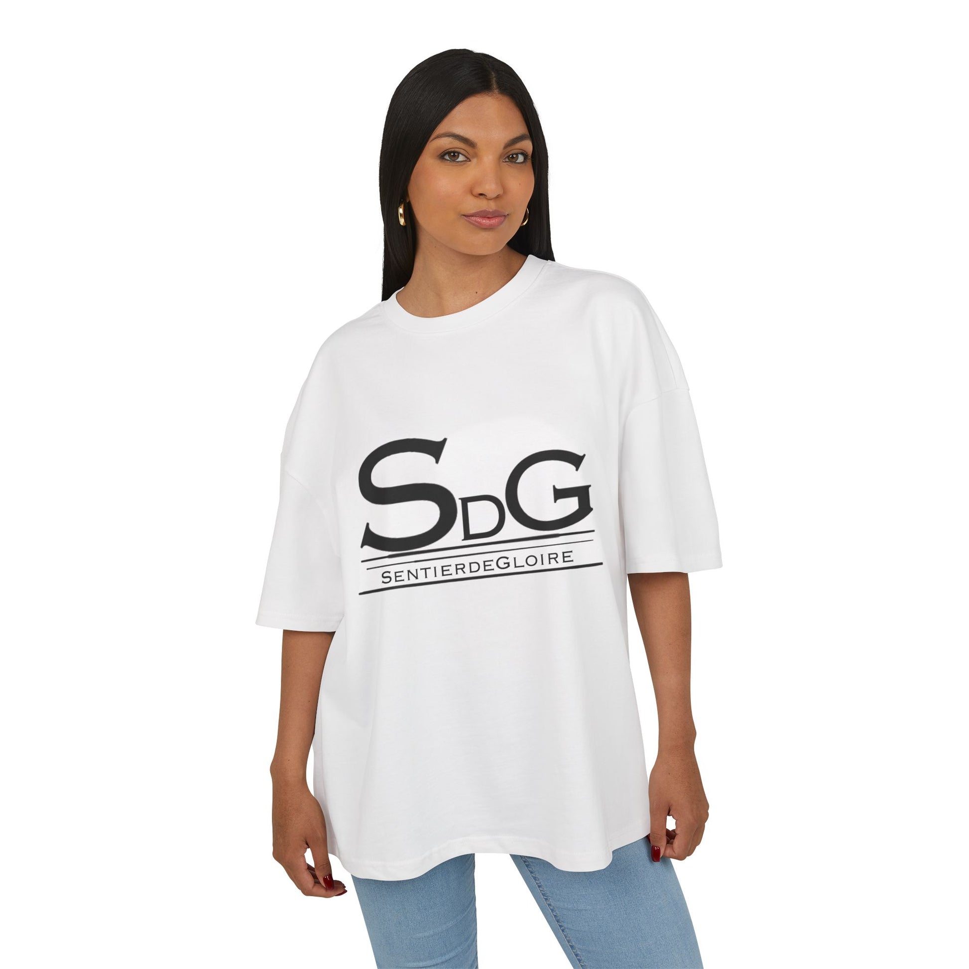 Unisex Heavy Cotton Tee - Sentier de Gloire, Casual Wear, Street Style, Gifts for Him/Her, Layering Essential