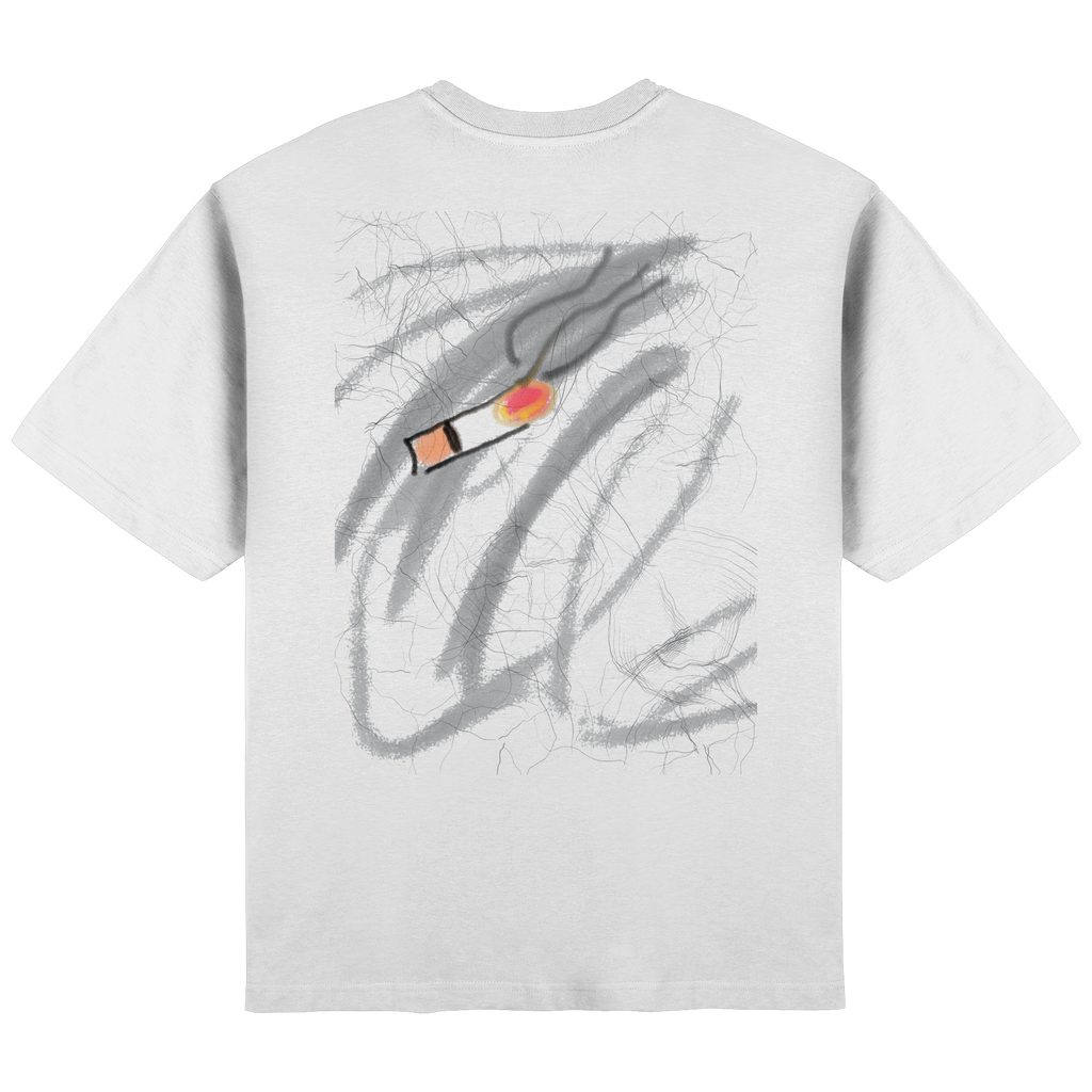 "SMOKE FLOW" — SDG Oversized Tee | Black