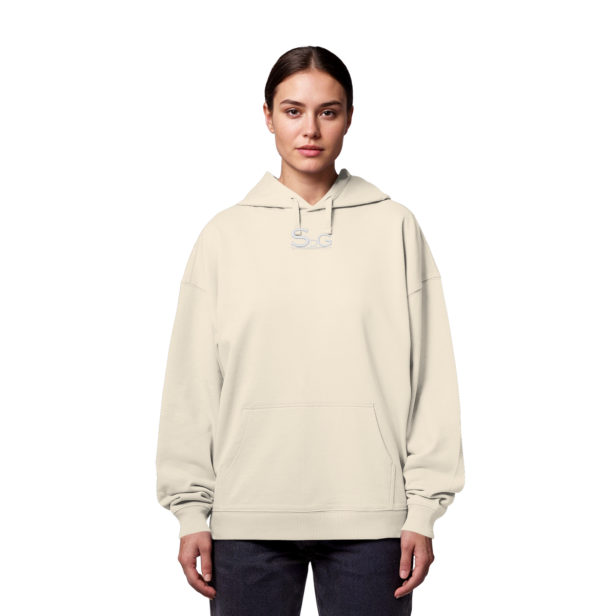SDG Tee White Edition - Organic Oversize Hoodie