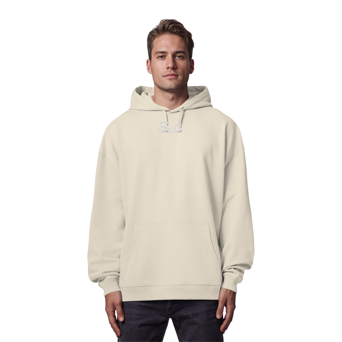 SDG Tee White Edition - Organic Oversize Hoodie