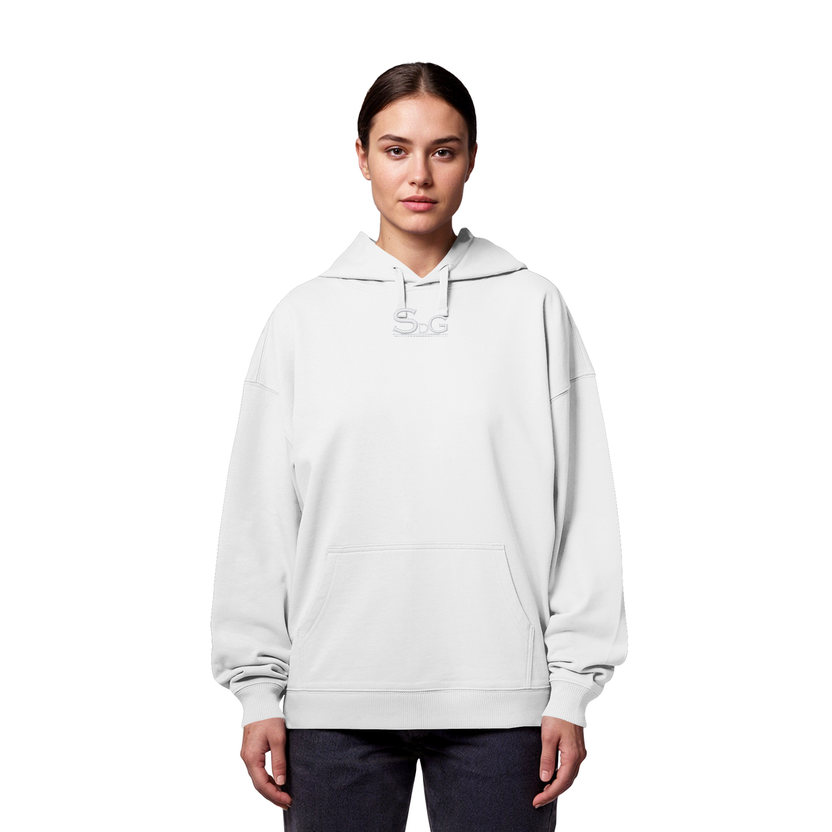 SDG Tee White Edition - Organic Oversize Hoodie