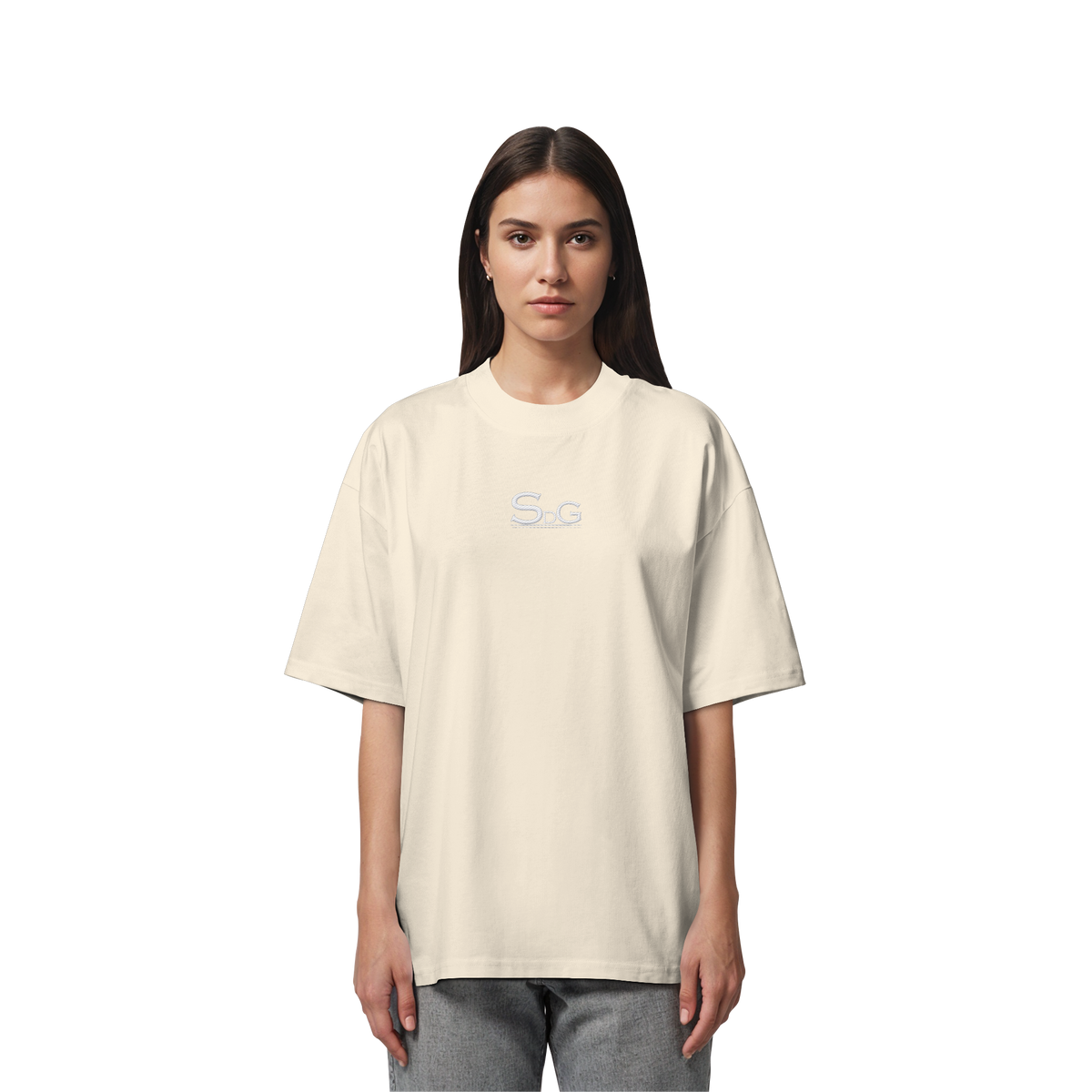 SDG Tee White Edition - Organic Oversize Shirt