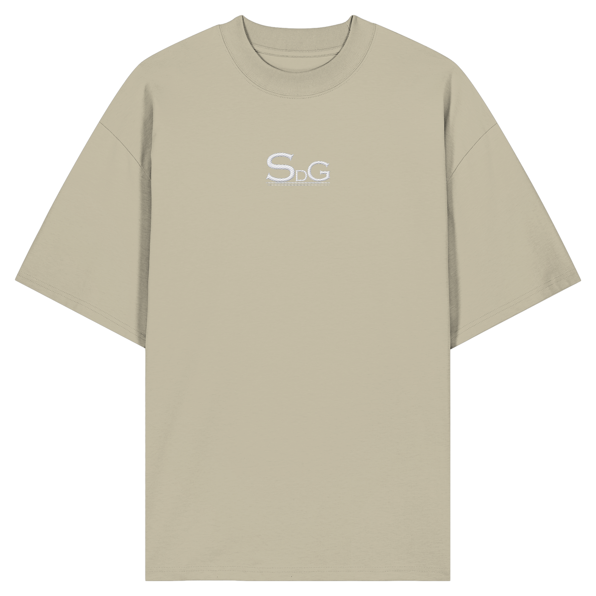 SDG Tee White Edition - Organic Oversize Shirt