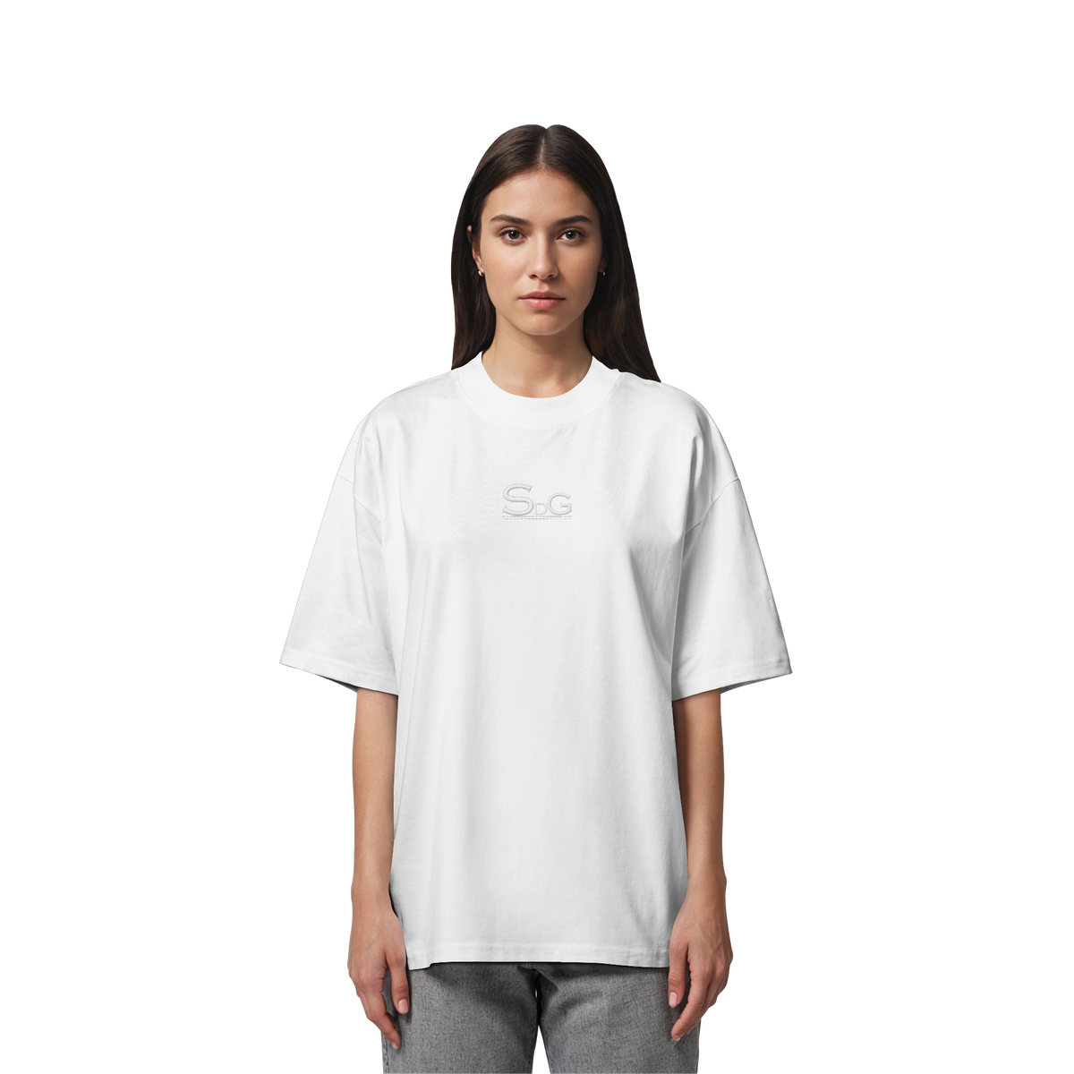 SDG Tee White Edition - Organic Oversize Shirt