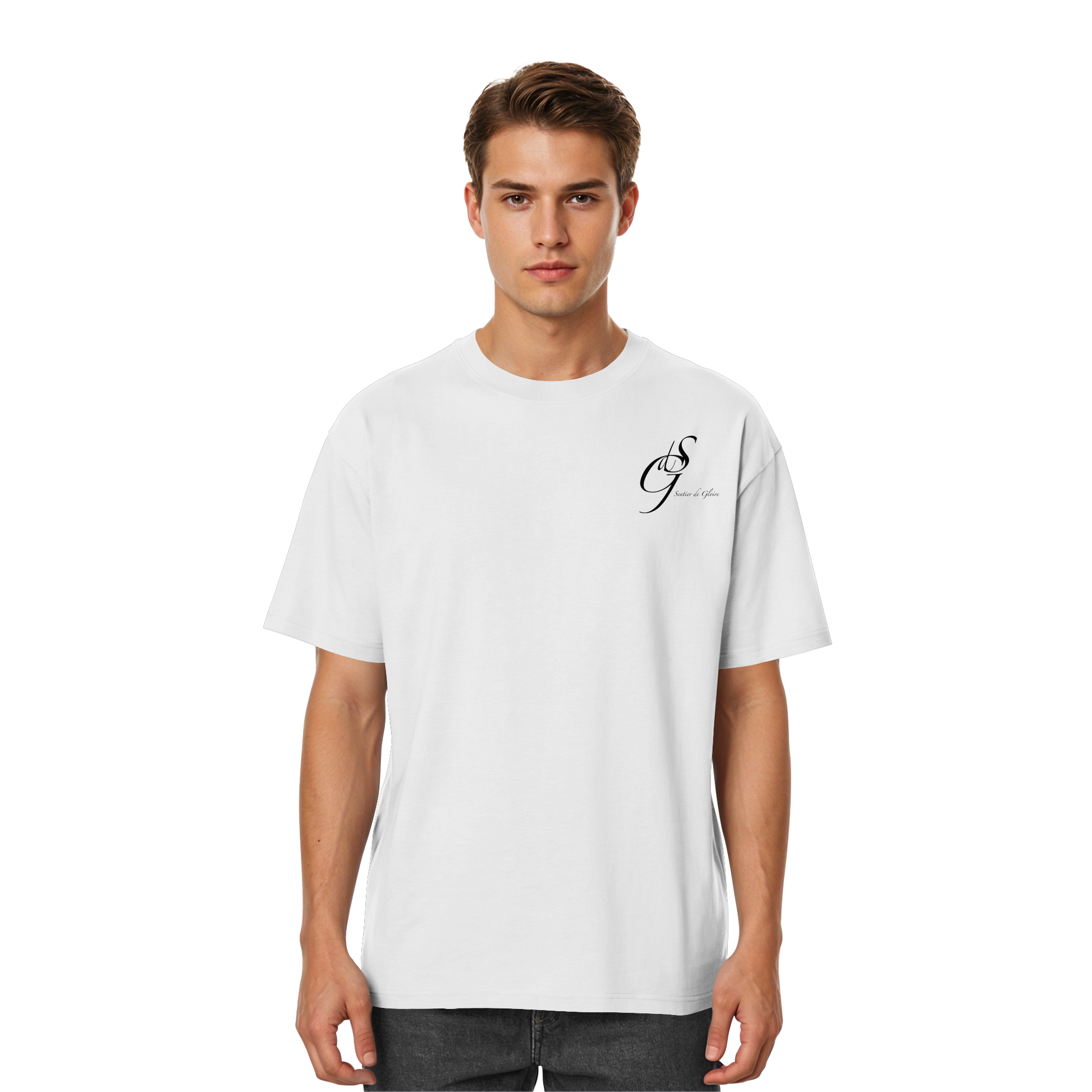 "SMOKE FLOW" — SDG Oversized Tee | Black