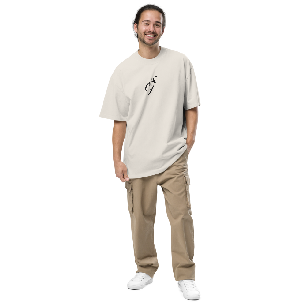 Oversized T-Shirt mit verwaschenem Look Zaptino Black Edition