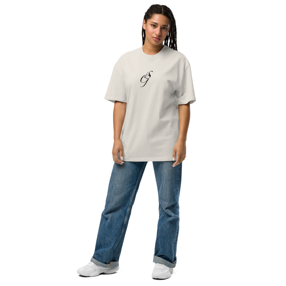 Oversized T-Shirt mit verwaschenem Look Zaptino Black Edition