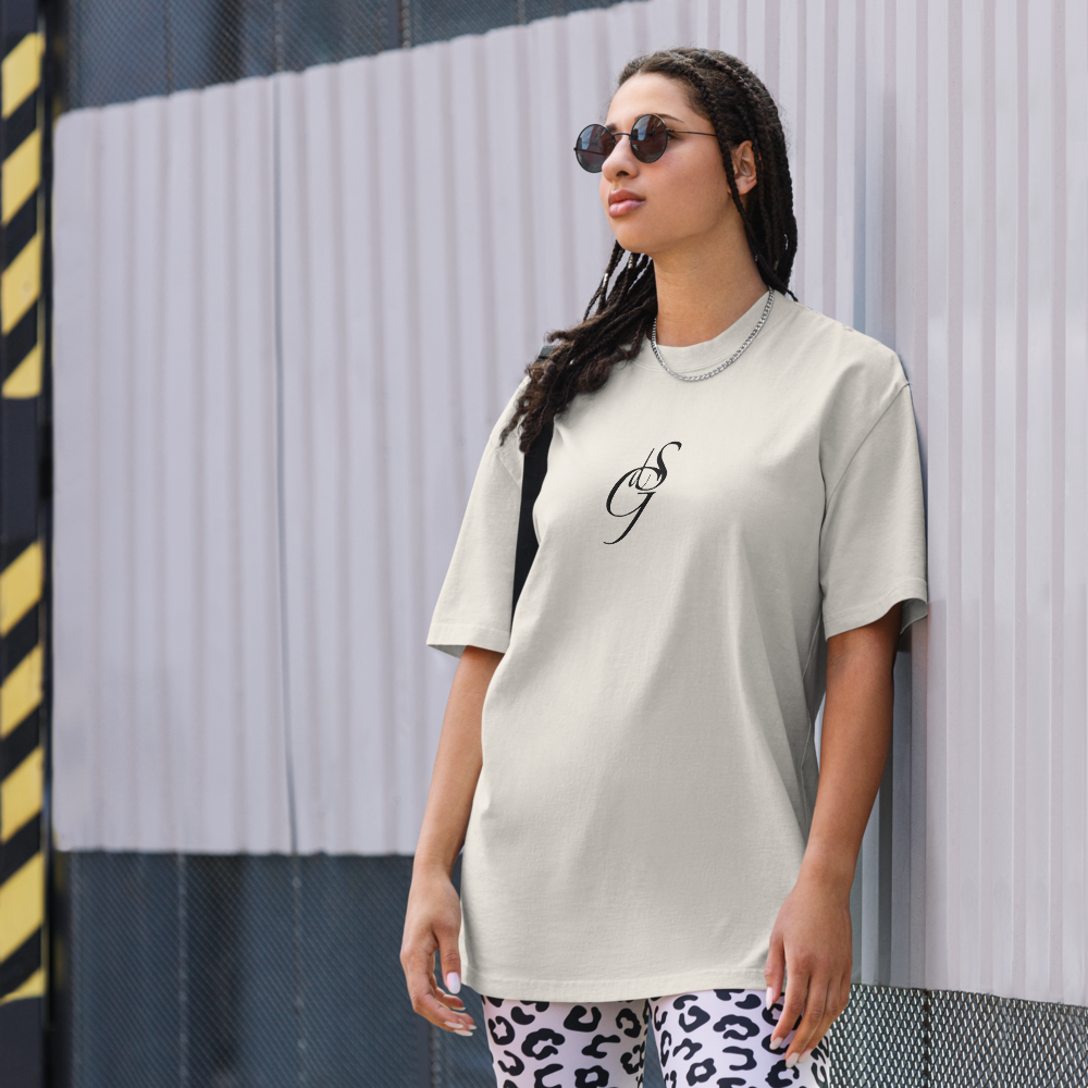 Oversized T-Shirt mit verwaschenem Look Zaptino Black Edition