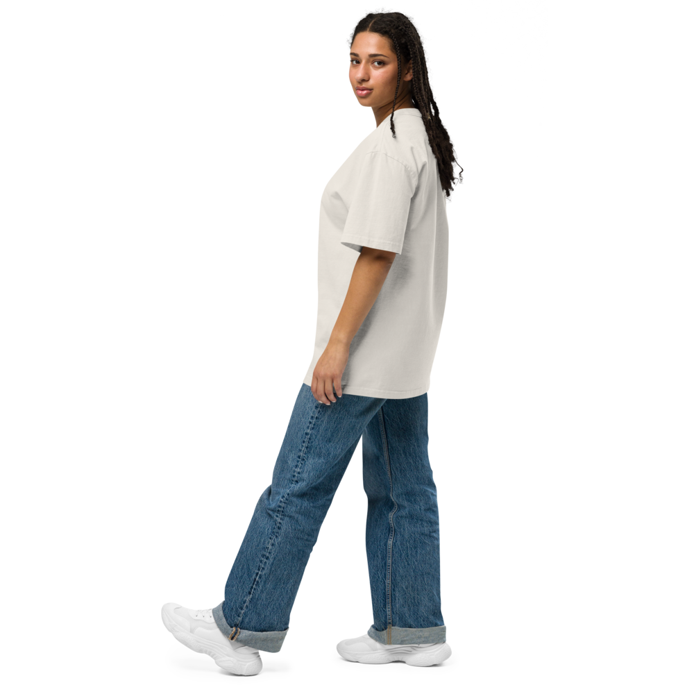 Oversized T-Shirt mit verwaschenem Look Zaptino Black Edition