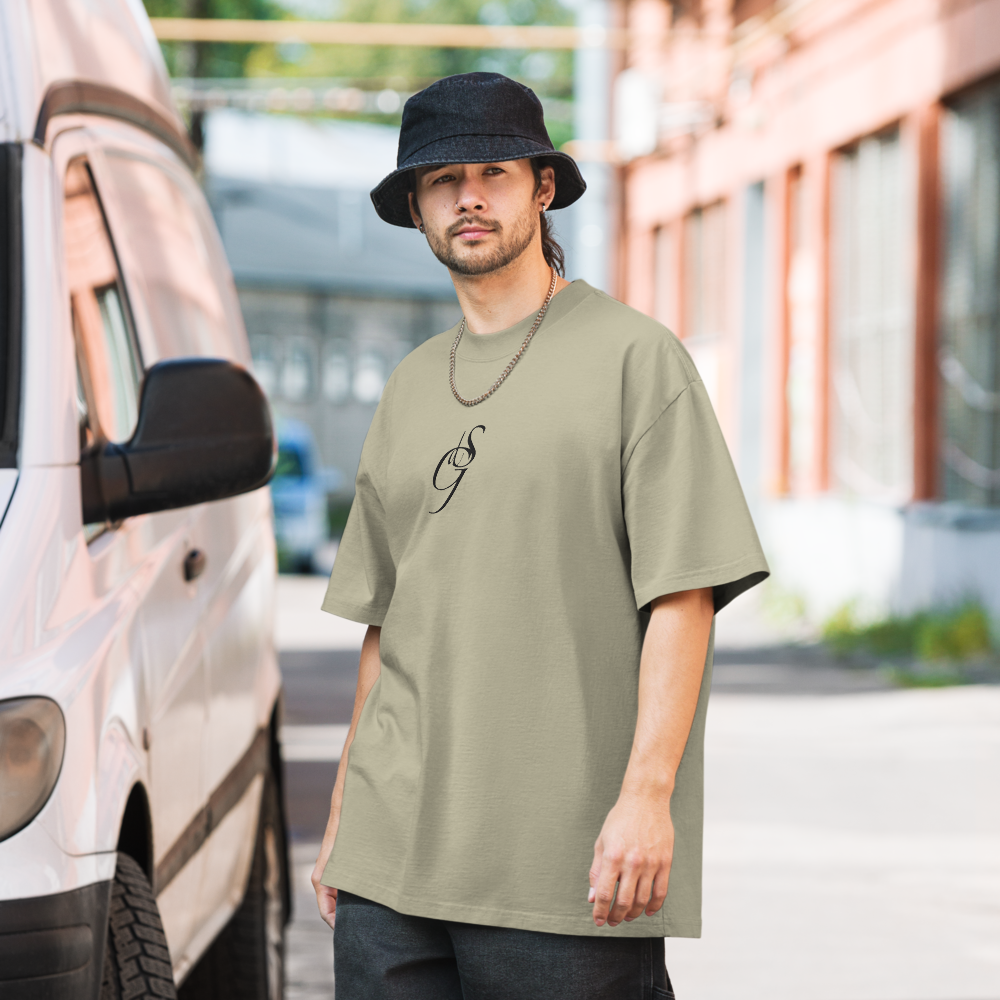 Oversized T-Shirt mit verwaschenem Look Zaptino Black Edition