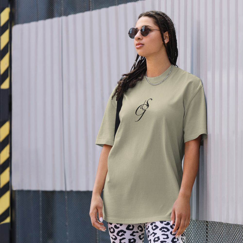 Oversized T-Shirt mit verwaschenem Look Zaptino Black Edition