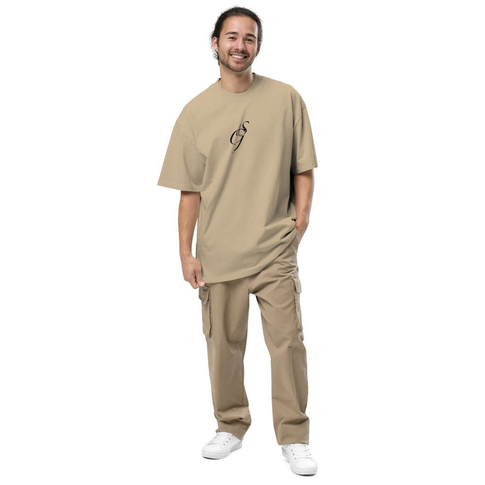 Oversized T-Shirt mit verwaschenem Look Zaptino Black Edition