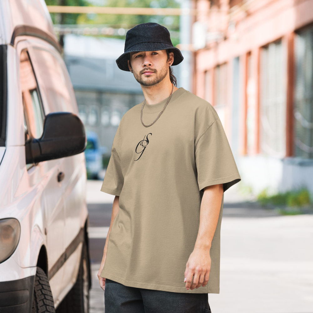 Oversized T-Shirt mit verwaschenem Look Zaptino Black Edition
