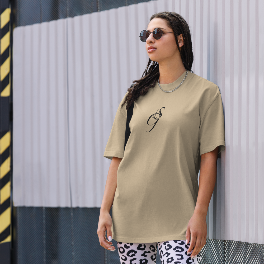 Oversized T-Shirt mit verwaschenem Look Zaptino Black Edition