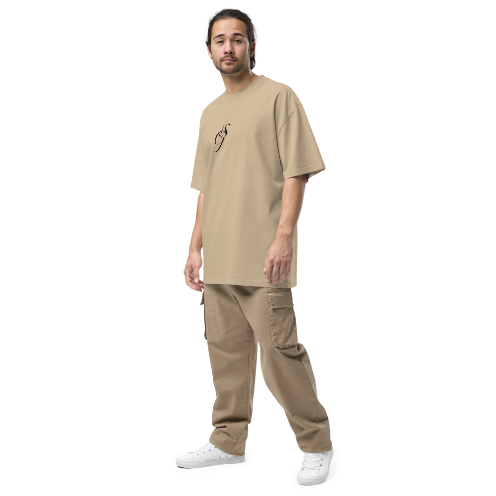 Oversized T-Shirt mit verwaschenem Look Zaptino Black Edition